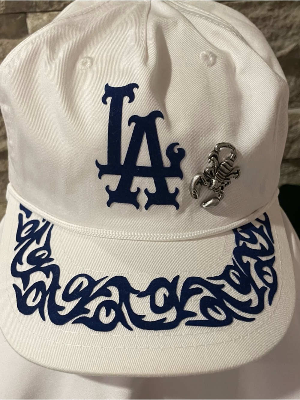 LA STORE- WRK ESSENTIALS Cap with Blue LA Logo and Scorpion Pin